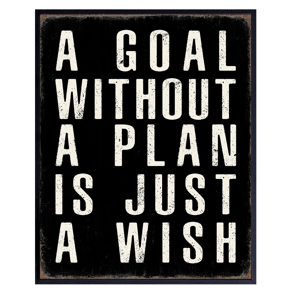 Motivational Wall Art &amp; Decor - Inspirational Quotes Wall Art - Positive Quotes Wall Decor - Success Saying - Home Office Decor - Motivational poster for Men Women Entrepreneur Yellowbird Art &amp; Design