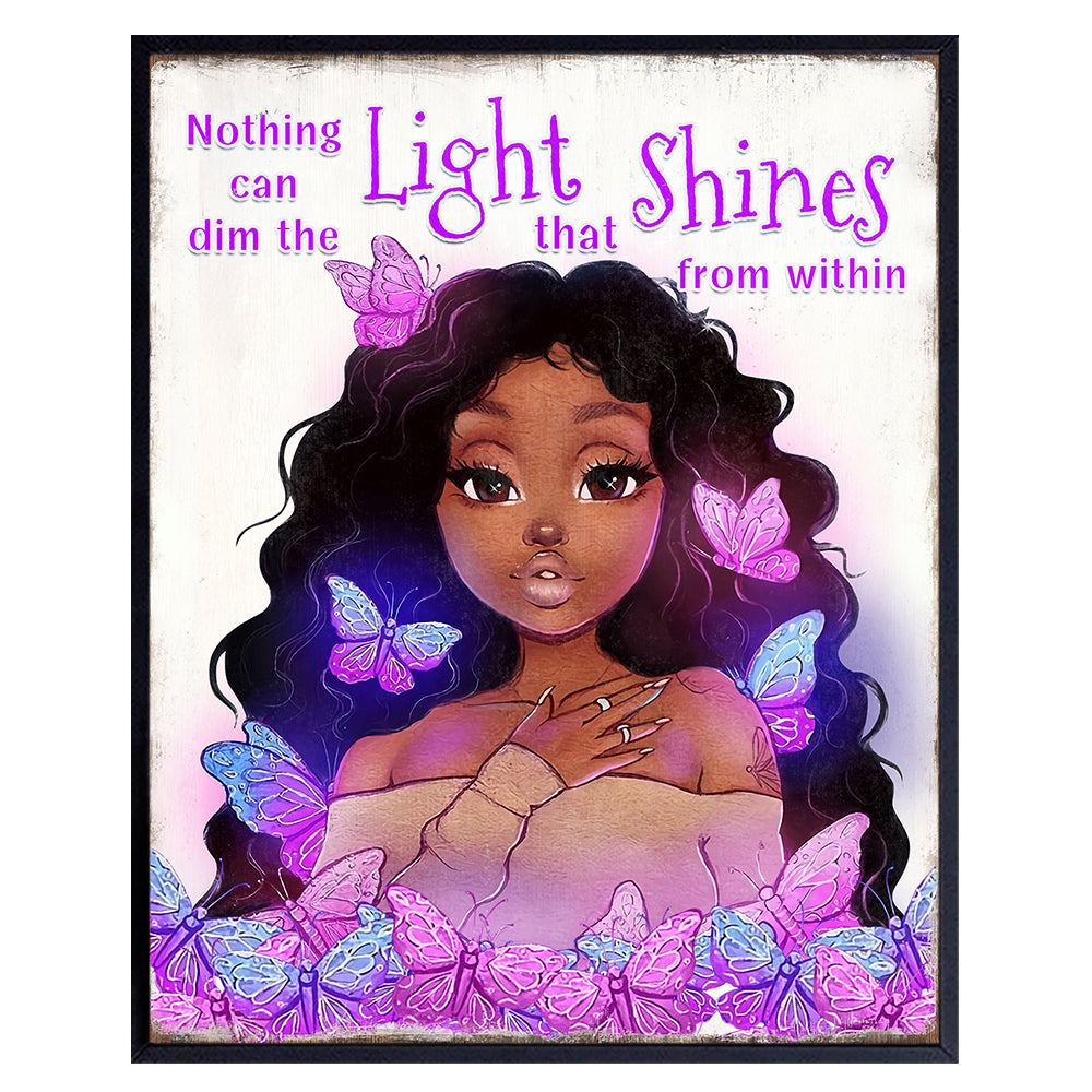 African Americans Black Girl Magic Wall Art &amp; Decor - Black women Inspiration Saying - Women&