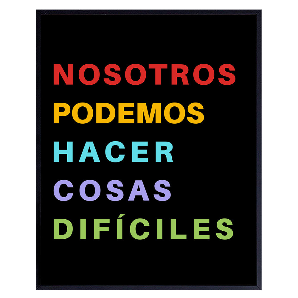 Decoracion Para Ninos Classroom Decor - Decoracion Para Sala for Mexican Kids - Teacher Supplies - Spanish Wall Decor - ESL Teaching Materials - Educational Posters - Inspiration Motivational Wall Art