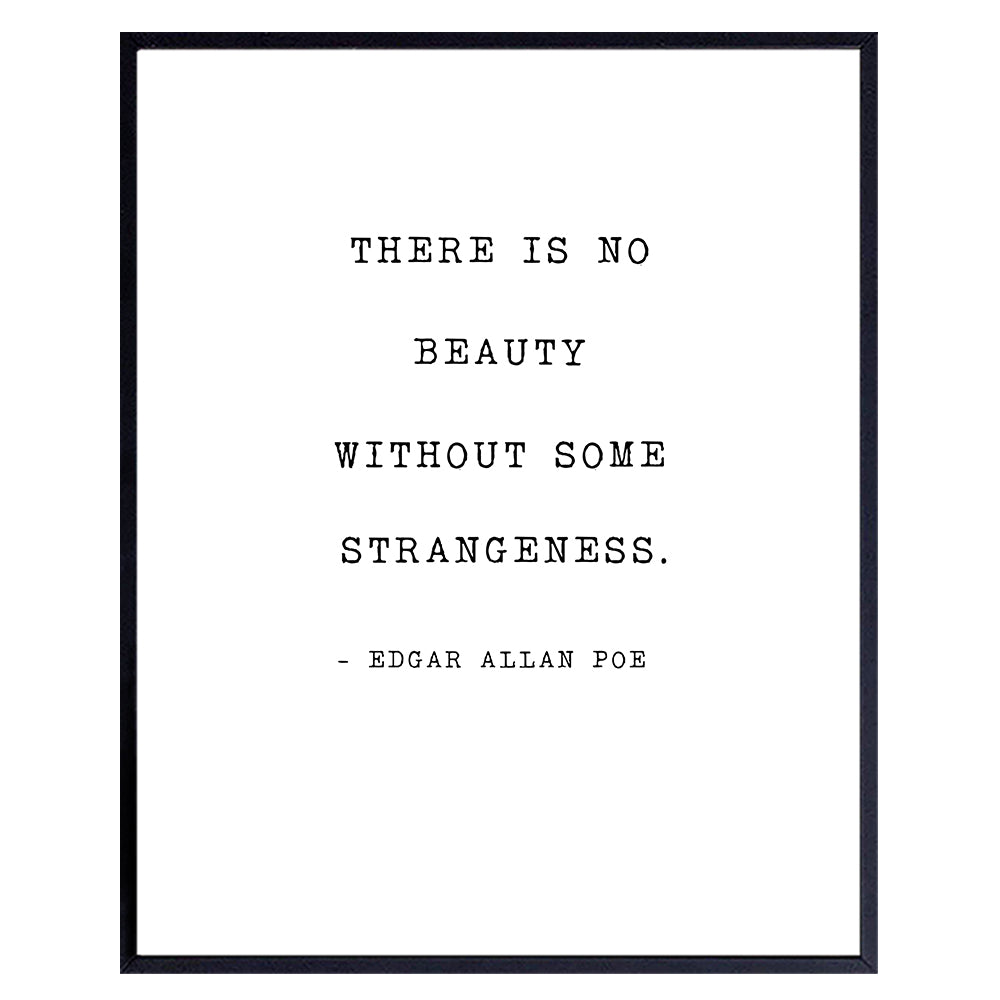 Edgar Allan Poe Quote Wall Art Print Typography - 8x10 Unframed Photo - Makes a Great Gift - Chic Home Decor