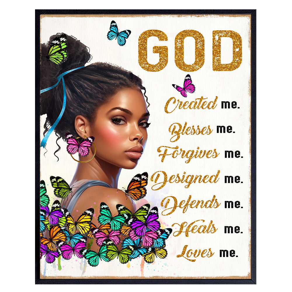 God Wall Decor for Black women - Women&