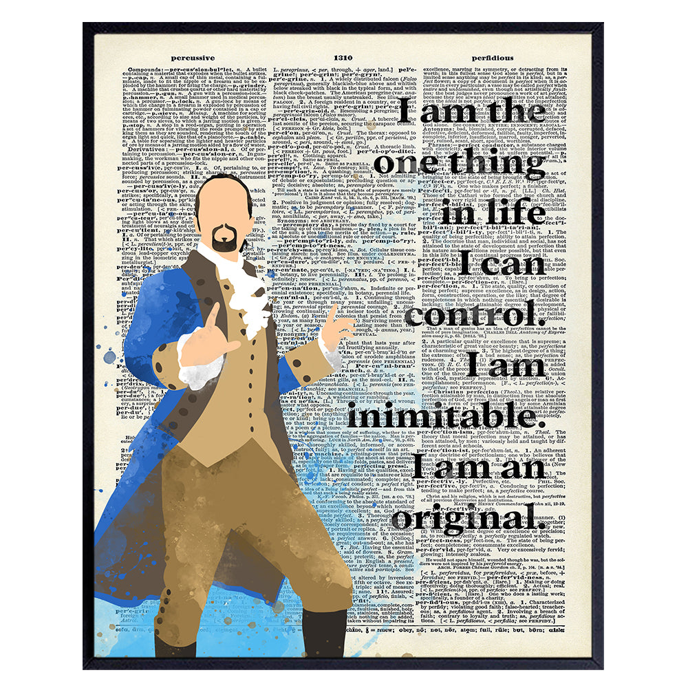 Quotes - Poster - Musical Merchandise - Minimalist Abstract Wall Art Decor - Patriotic Gift for American History Fans - Motivational Inspirational Print - 8x10 Unframed