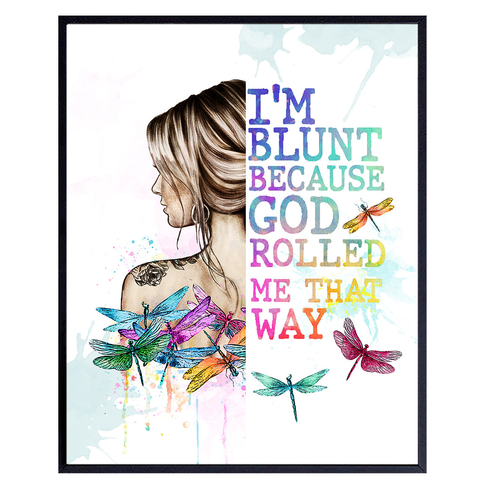 Boho Hippie Wall Art &amp; Decor - Bohemian Wall Decor - Funny Inspirational Quotes for Women - Dope Posters - Pothead Gifts - Marijuana Decorations - Trippy Wall Decor - Stoner Gifts