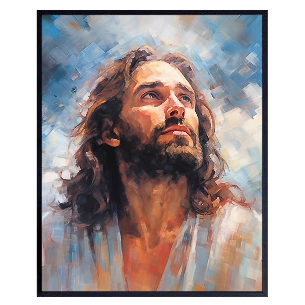 Jesus Christ Christian Wall Art - Religious Wall Art - inspiring Wall Art &amp; Decor - spiritual Gift - Catholic Christian Art - God Wall Decor - Inspirational Wall Decor- Motivational poster, Women, Men