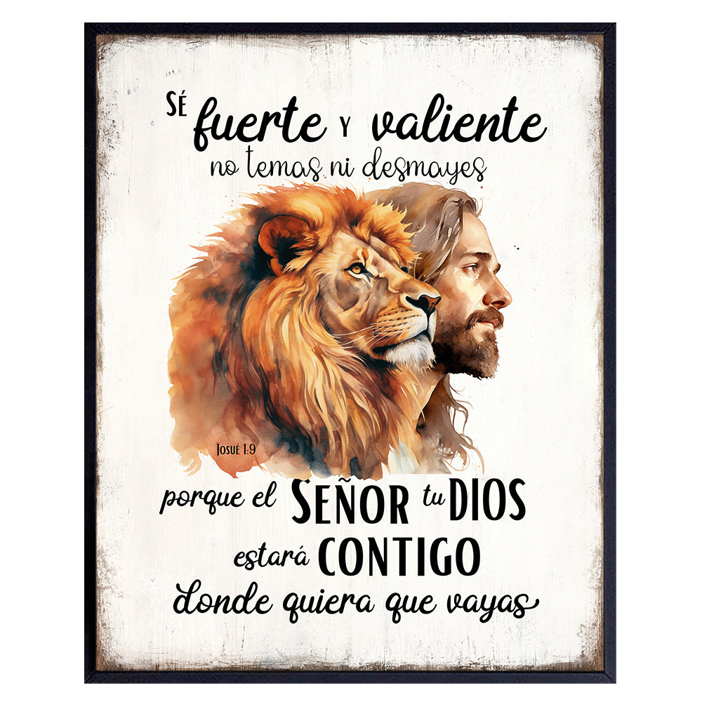 Decoracion de Pared Cristiana en Espanol - Jesucristo - Religious Spanish Decor - Jesus Wall Art &amp; Decor - Christian Inspirational Wall Decor - Bible Verses, Bible Quotes - Jesus Christ