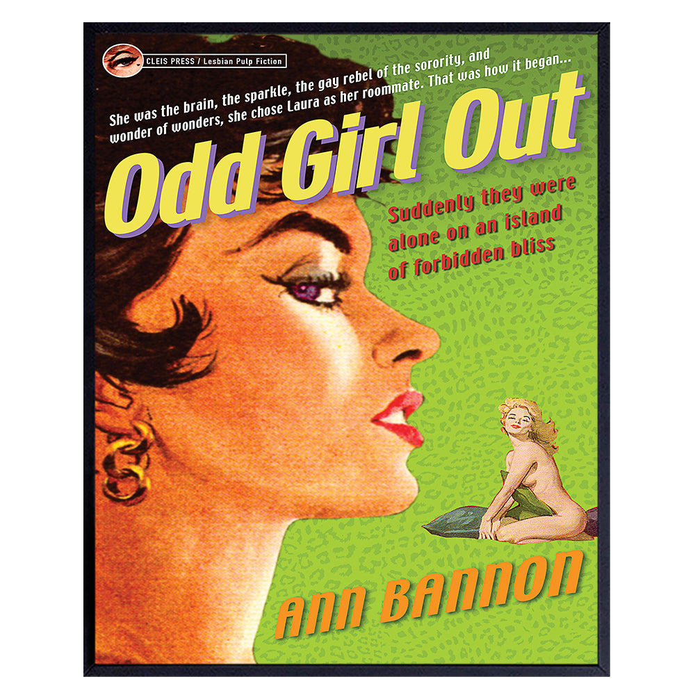 Lesbian Stuff - LGBTQ Accessories - Romance Novel Wall Art Poster Print - Lesbian Gifts for Girlfriend, Women, Queer, Gay, Bi - Vintage Hollywood Movie Picture Vintage Home Decor, Room Decoration