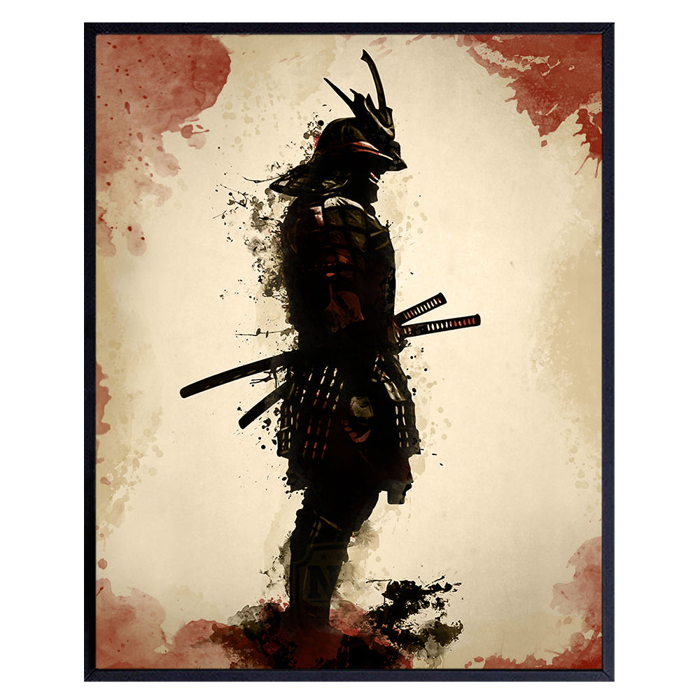 Samurai, Ninja, Martial Arts Wall Art, Home Decor - Unique Poster, Print - Unique Room Decorations for Self Defense Students - Gift for Karate, Tae Kwan Do Fans - 8x10 Photo Unframed