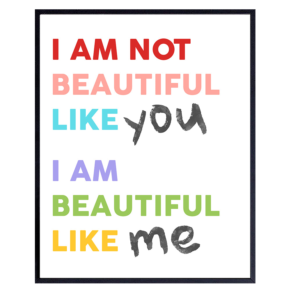 Motivational Inspirational Wall Art &amp; Decor - Kids Bedroom Decor - Girls Boys Room - Classroom Decor - Positive Quotes Wall Decor - Teacher Gifts - Family Wall Decor - Encouragement Sayings Poster
