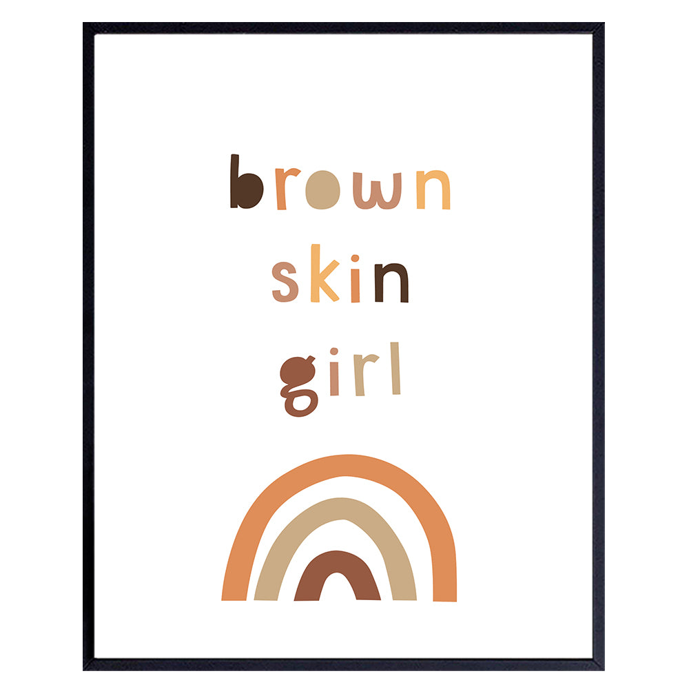 African American Women, Girls Wall Decor - Black Woman - Empowering Inspirational Gifts - African American Wall Art - Black Wall Art - Positive, Motivational, Uplifting, Inspiring, Encouraging