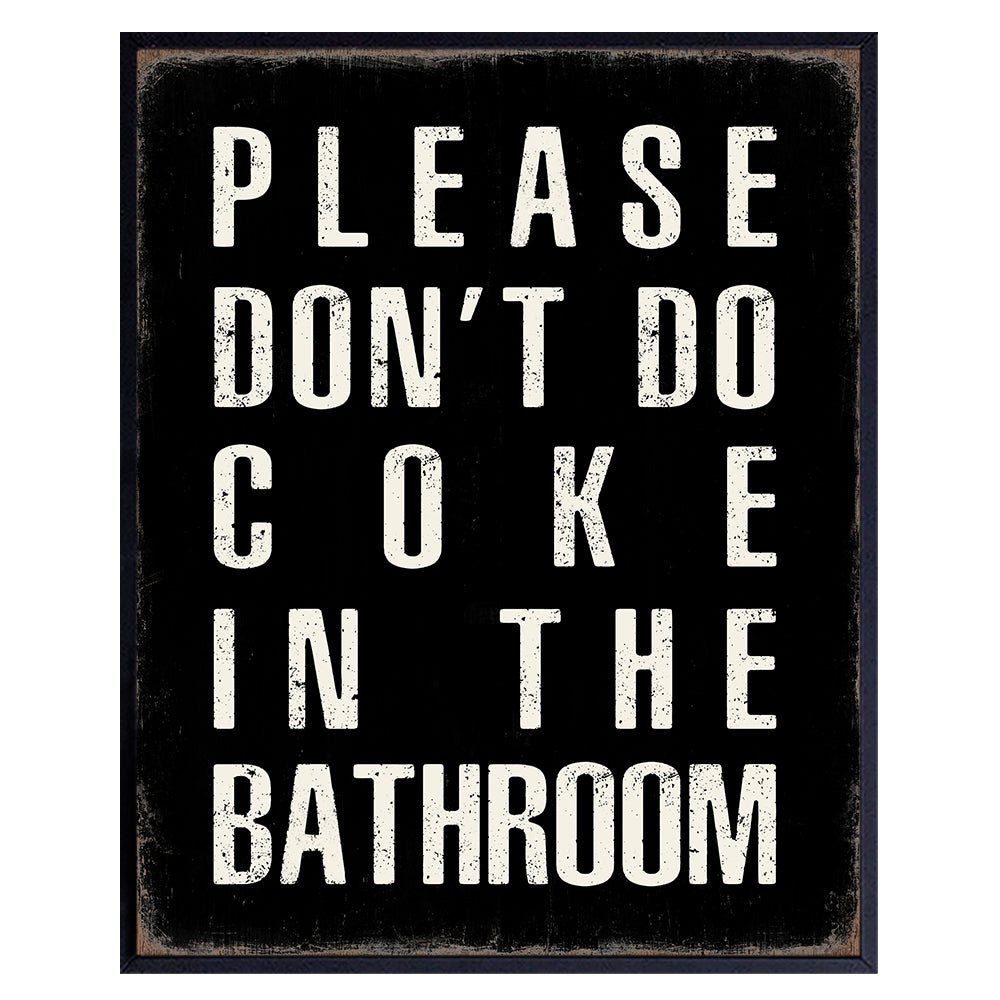 Yellowbird Art &amp; Design Bathroom Wall Art &amp; Decor - Please Don&