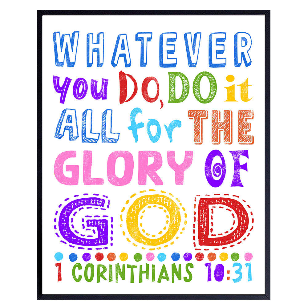 Christian Wall Art &amp; Decor - Religious Wall Decor - Spiritual Wall Decor - Bible Verses Wall Decor - Catholic Gifts - Church Decorations - Scripture Wall Art - God Wall Decor - Inspirational Quotes