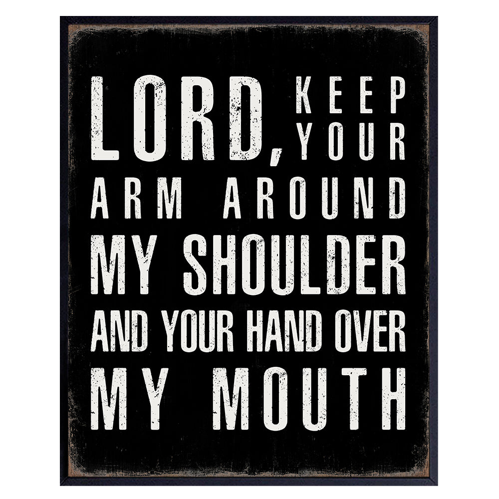Inspiration spiritual Wall Decor - God Wall Decor - Christian Wall Art - Religious Gifts - Motivational Christian Home Decor- Kitchen, Family Room, Living room, Bedroom, Home Office - Funny Wall Decor