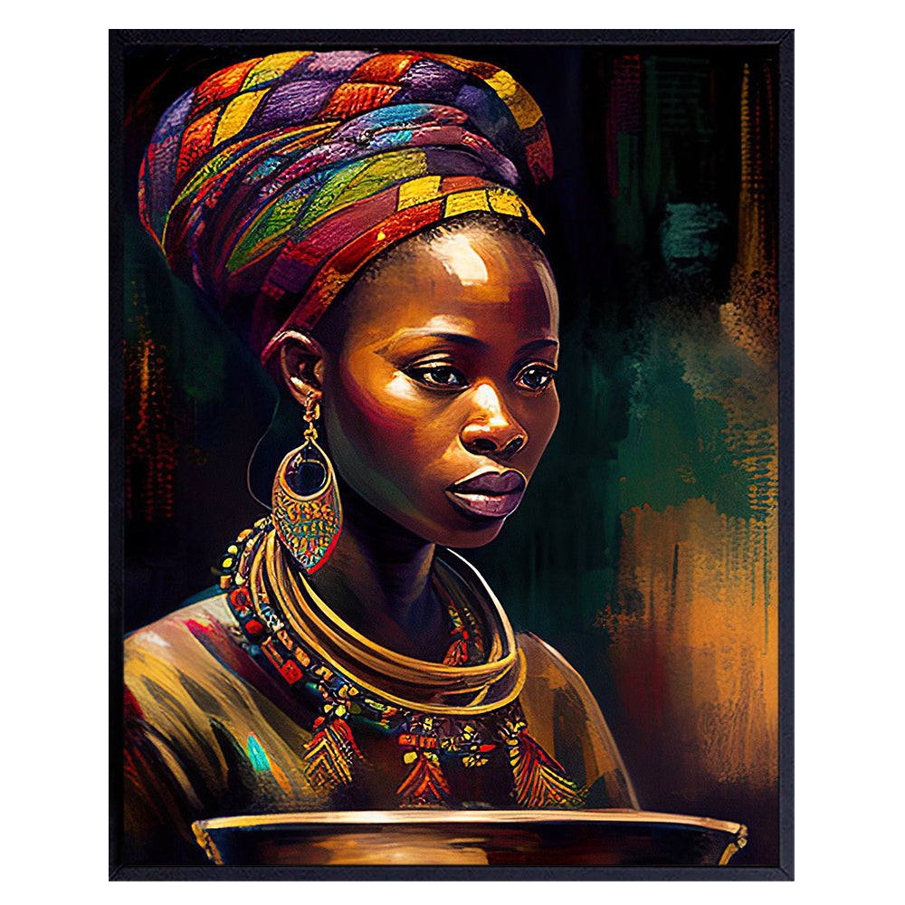 Black Woman Wall Art &amp; Decor - African American Wall Art Black women - African Americans - African American Gifts for Women - Black Girl Decorations - African American Wall Decor - Black Culture