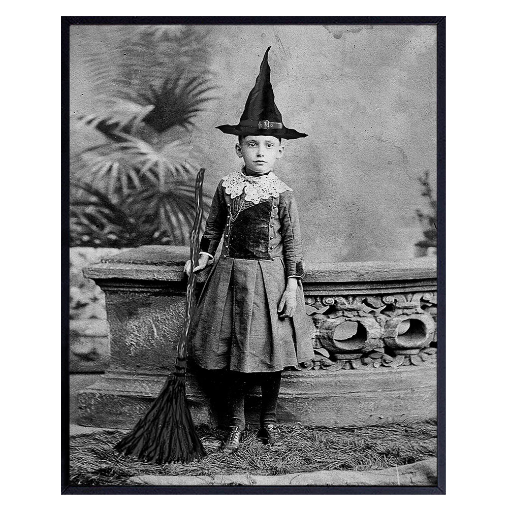 Witchy Wall Art &amp; Decor - Witch Room Decor - Wiccan Decor - Pagan Gifts - Gothic Wall Art - Goth Room Decor - Witchcraft - Wicca Halloween Decor - Creepy Scary Vintage Picture Photo - Black Magic