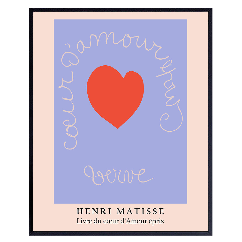 Minimalist Matisse Wall Art &amp; Decor - Mid Century Modern - Aesthetic Room Decor - Gallery Wall Art Poster Print - Museum Pictures - Bedroom Living Room - Henri Matisse - Abstract Gifts for Women