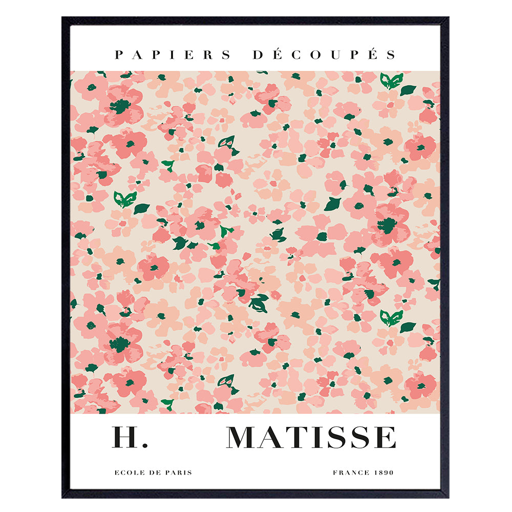 Minimalist Matisse Wall Art &amp; Decor - Mid Century Modern Poster - Gallery Wall Art - Aesthetic Room Decor - Abstract Gifts for Women - Contemporary Museum Pictures - Bedroom Living Room Print 8x10