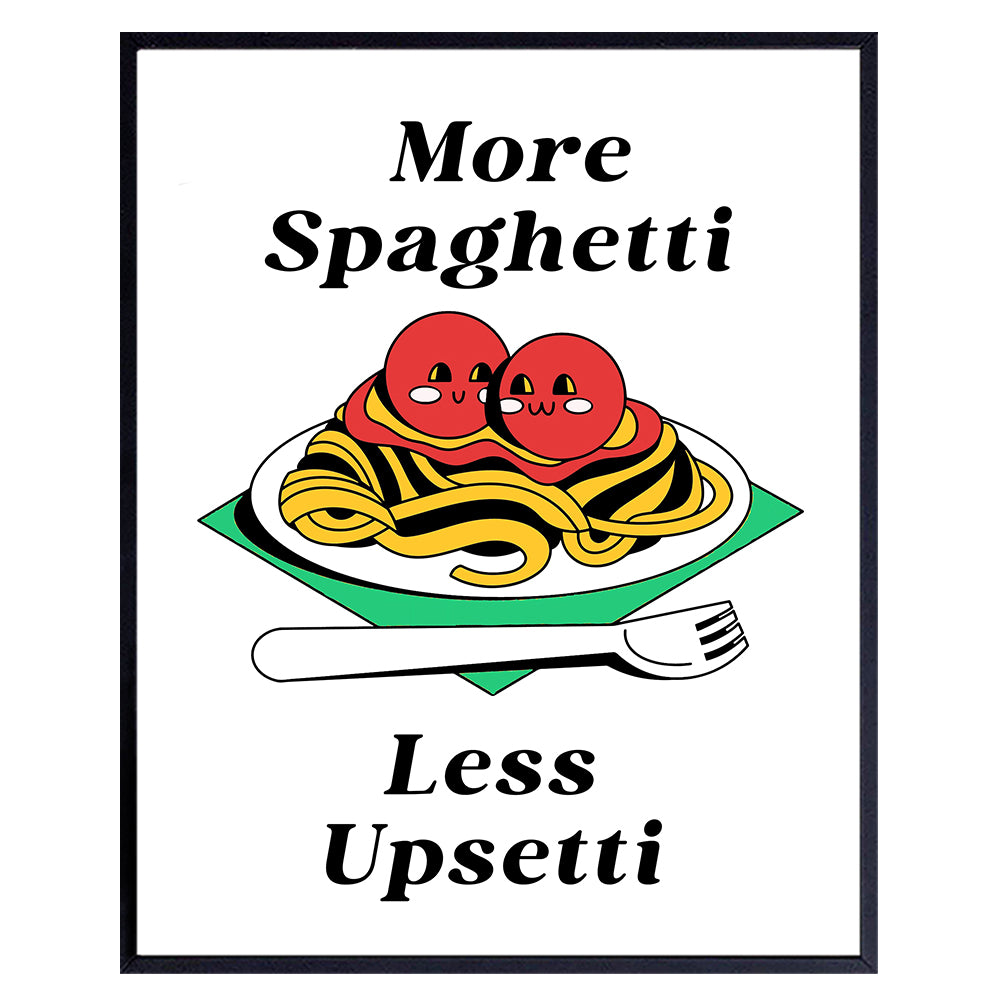 funny Sayings Dining room Decor - Cute Sayings Kitchen Wall Decor - Italian Kitchen Wall Art - Cafe Wall Decor - Restaurant Decorations, Home Decor - Yellowbird Art &amp; Design small Kitchen Decor