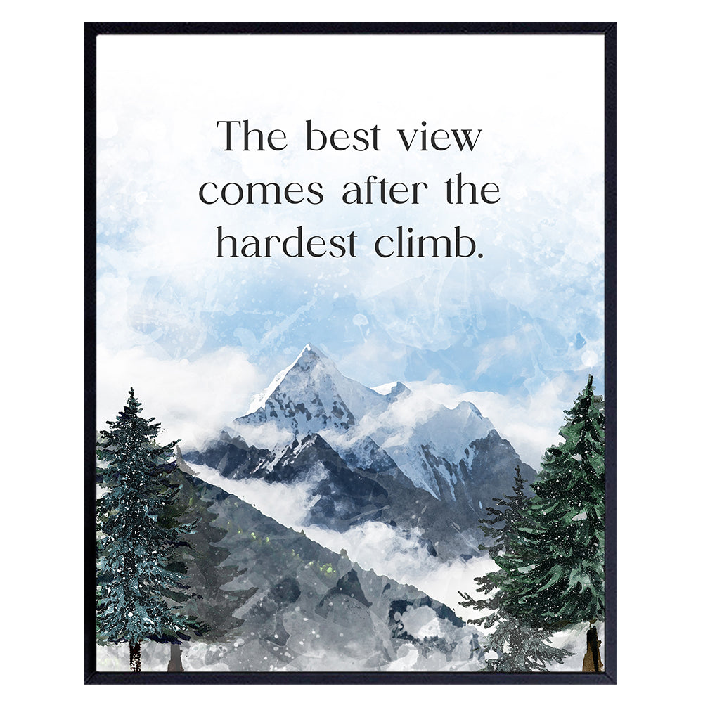Motivational Office Wall Art &amp; Decor - Inspirational Positive Quotes Posters 8x10 - Encouragement Gifts - Inspiring Quotes Home Office Decor- Encouraging Sayings for Wall Decor - Entrepreneur Wall Art