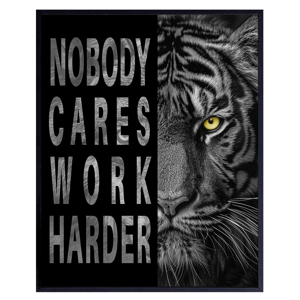 Home Office Wall Decor for Men - masculine Inspirational Wall Art, Motivational poster, Entrepreneur positive Quotes Wall Decor - Garage Decor, inspiring Gym Wall Decor, Mindset Man cave Home Decor