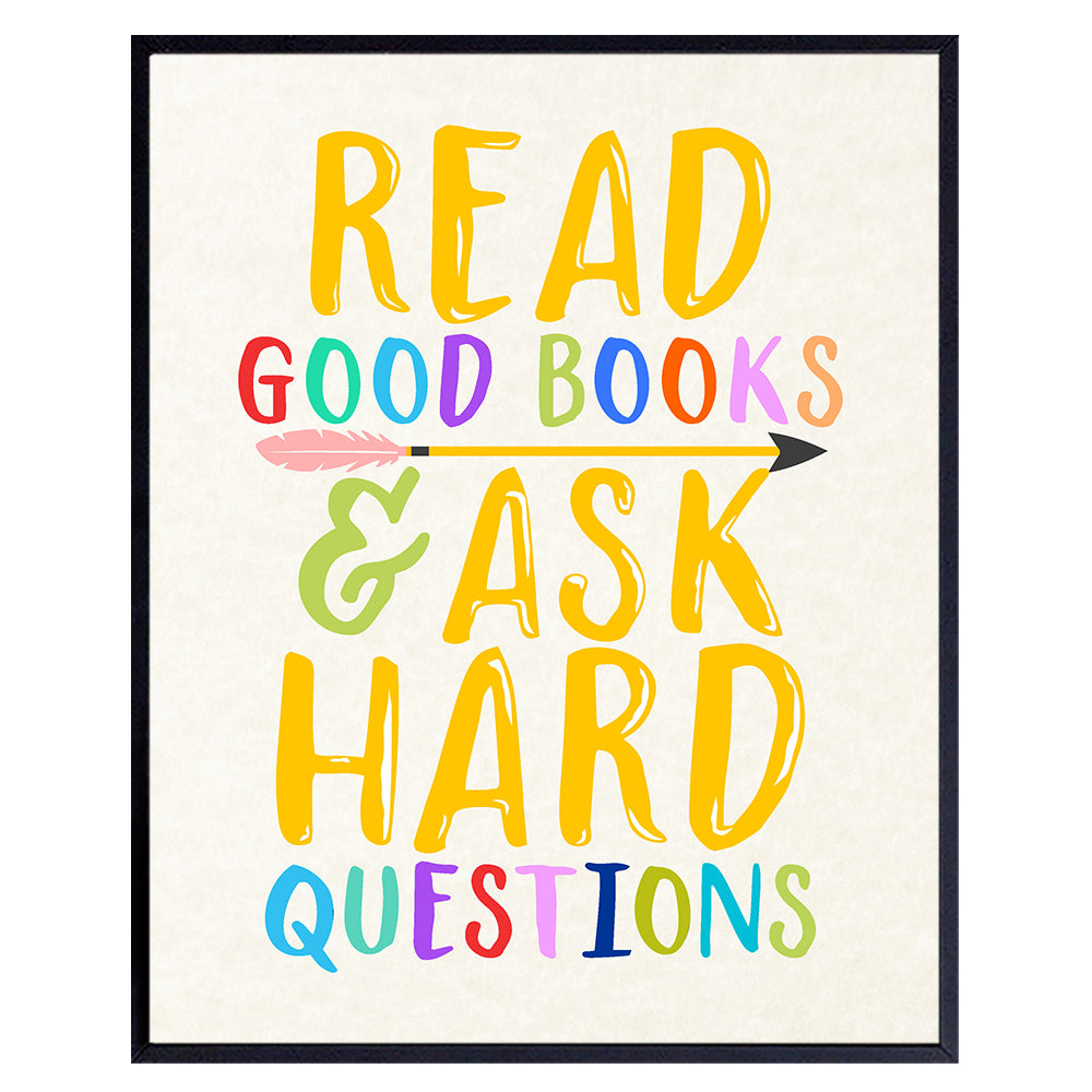 Motivational Wall Art For Kids Room Decor - positive affirmation Wall Decor For Toddler And Child Bedroom, Inspirational Wall Decor For Home School Classroom - Unique Gift for Moms, Dads, Teachers