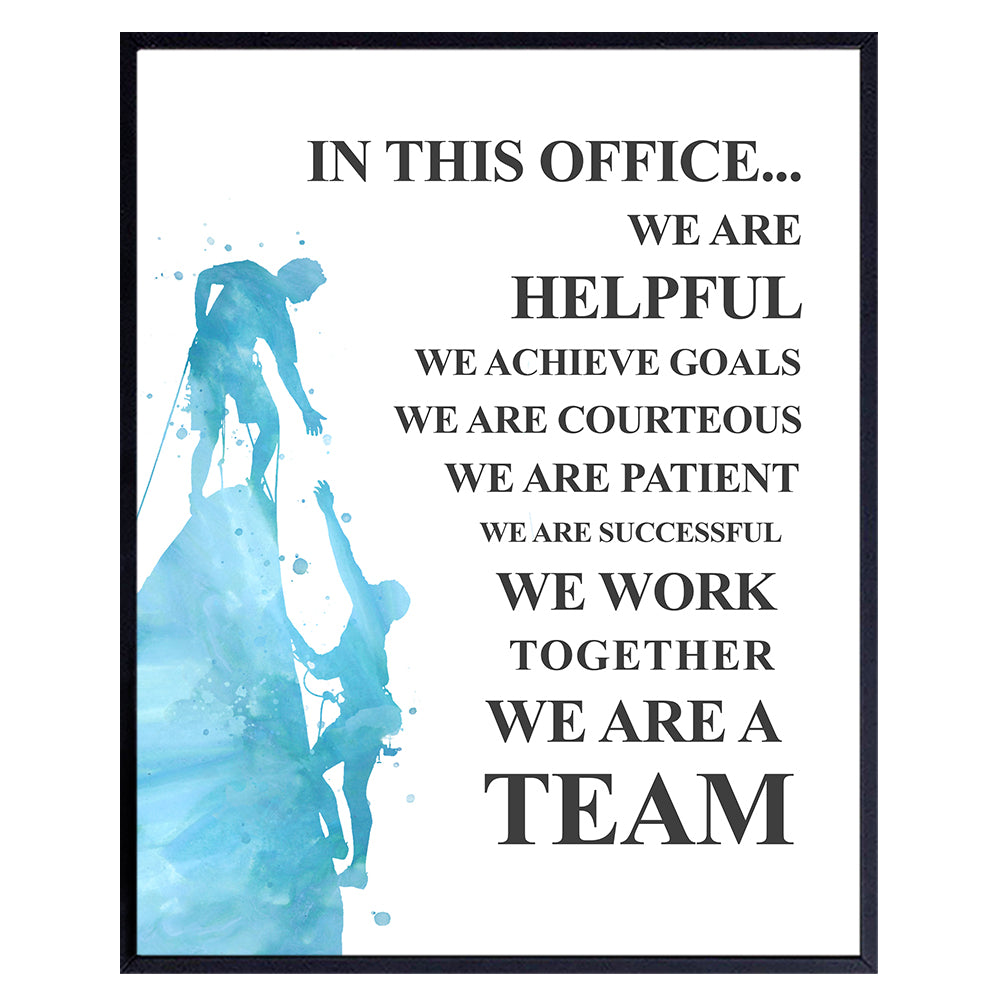 Inspirational quote For Workplace - Motivational poster for Office, Entrepreneur, Team Leader - positive affirmation Wall Decor for HR, Manager, Boss - Personal Growth - Success Sayings Poster
