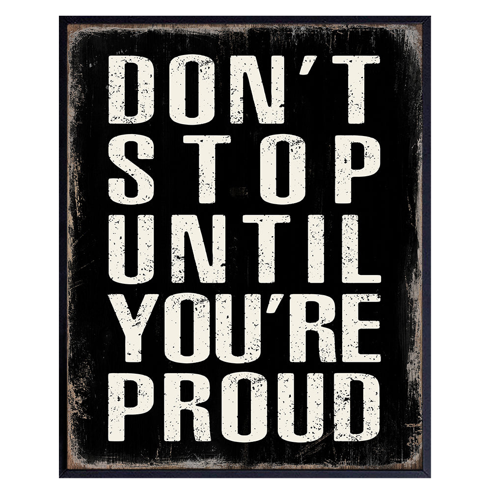 Motivational Quotes Wall Decor - Motivation Quote - Classroom, Home Office Decor - positive Sayings - Entrepreneur Gifts - Inspiring Wall Decor - Gym poster - Inspirational Gifts for Men, Women