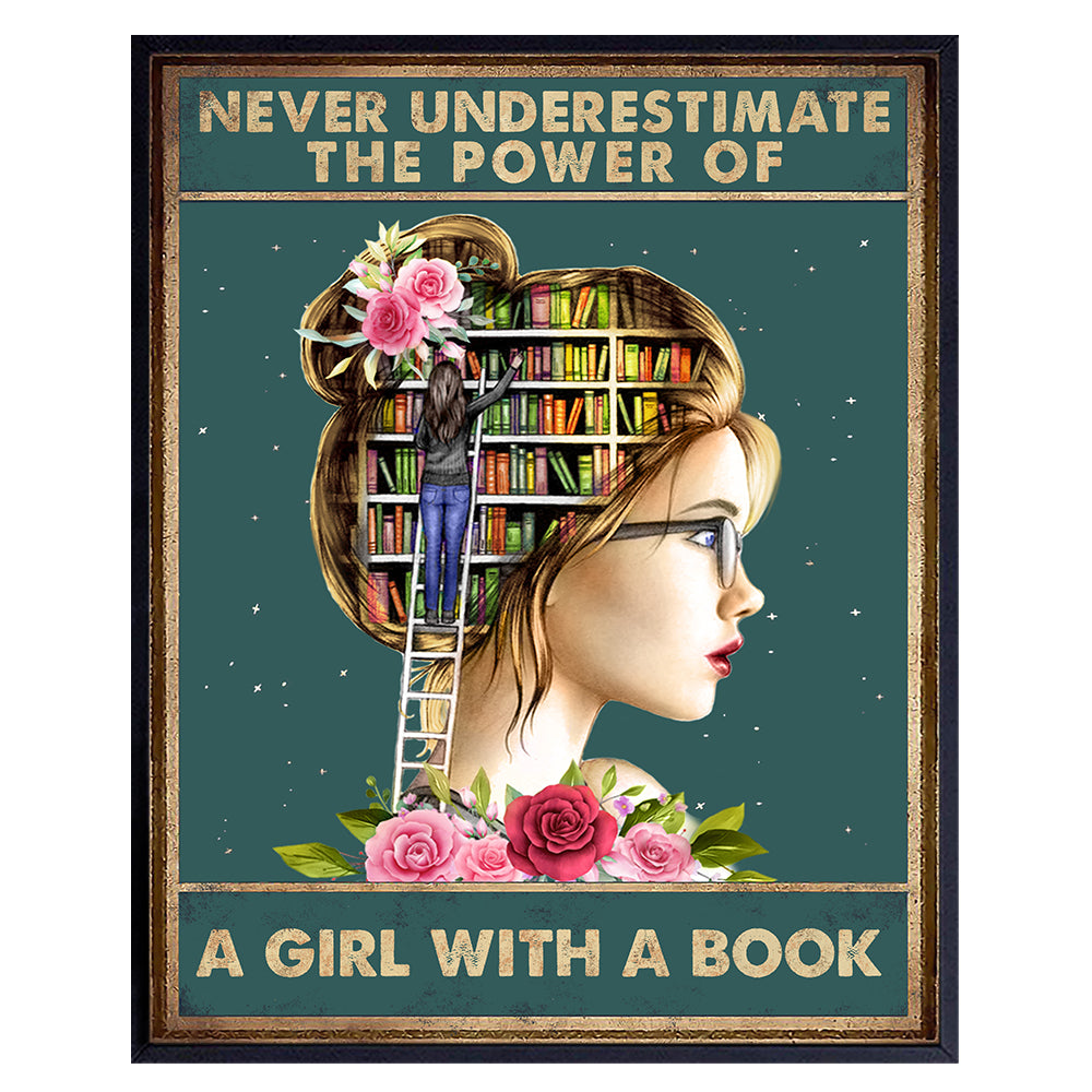 Motivational Girl Room Decor - Inspirational Wall Art - positive Quotes - Motivational poster for Teen Girls Room - Classroom Decorations - Encouragement Gifts for Daughter - Inspiration